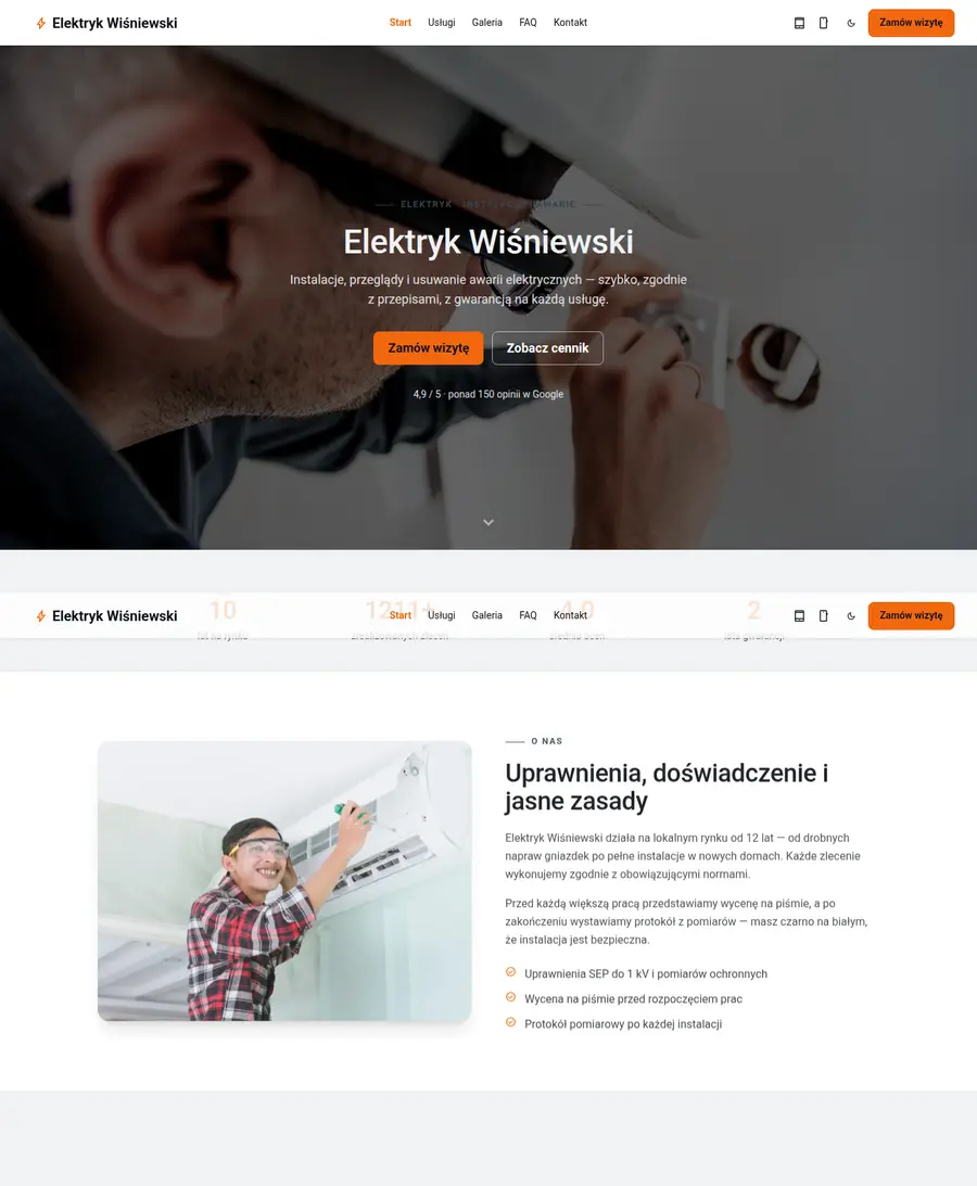 Podgląd wariantu: Tailwind + daisyUI, Zakładki